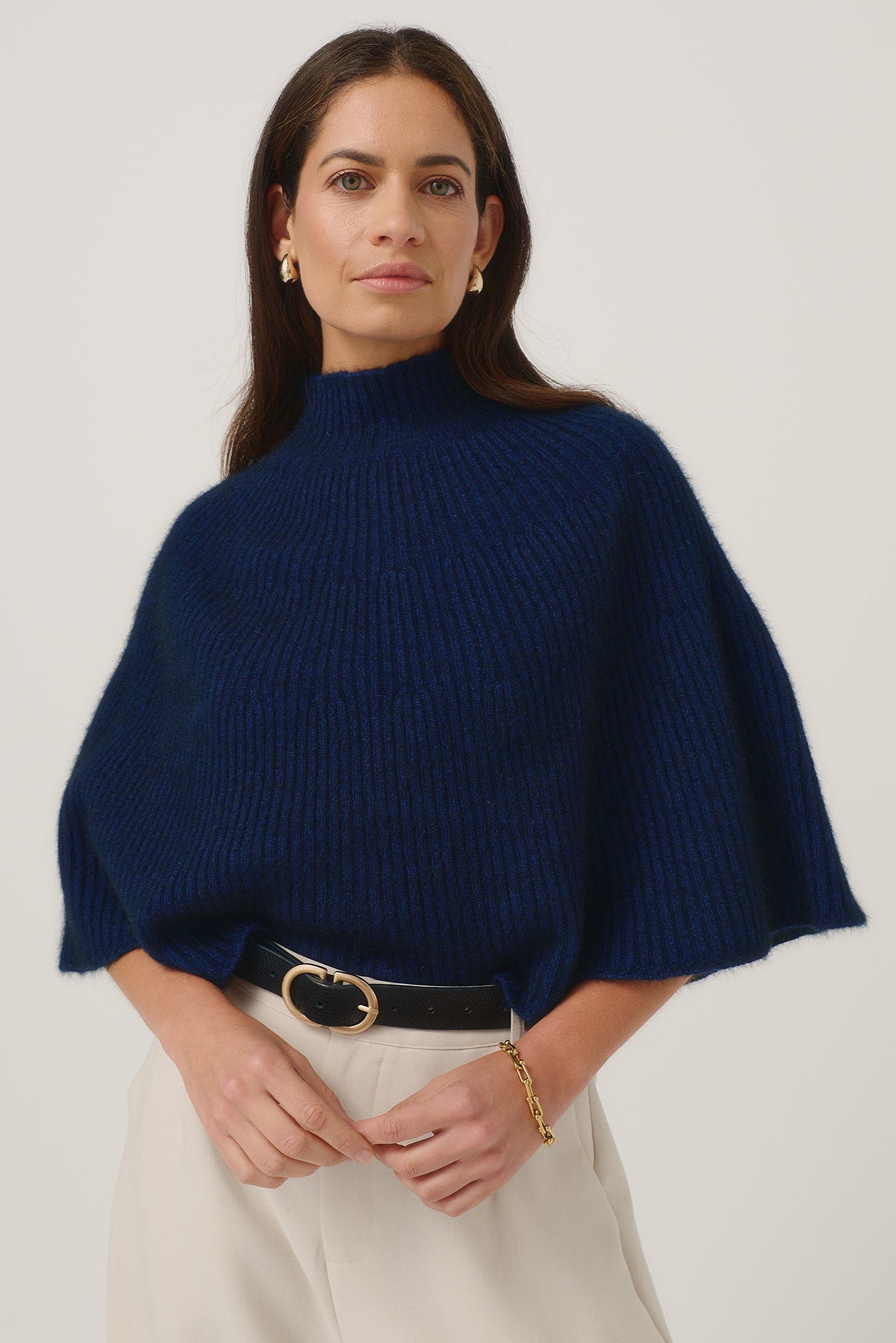 Ena Possum Merino Poncho