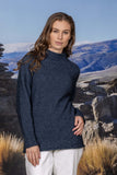 Cable Knit Possum Merino Funnel Neck Jersey