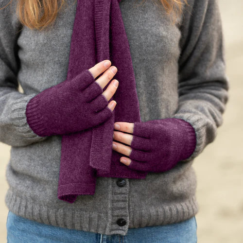 Fingerless Possum Merino Gloves NW
