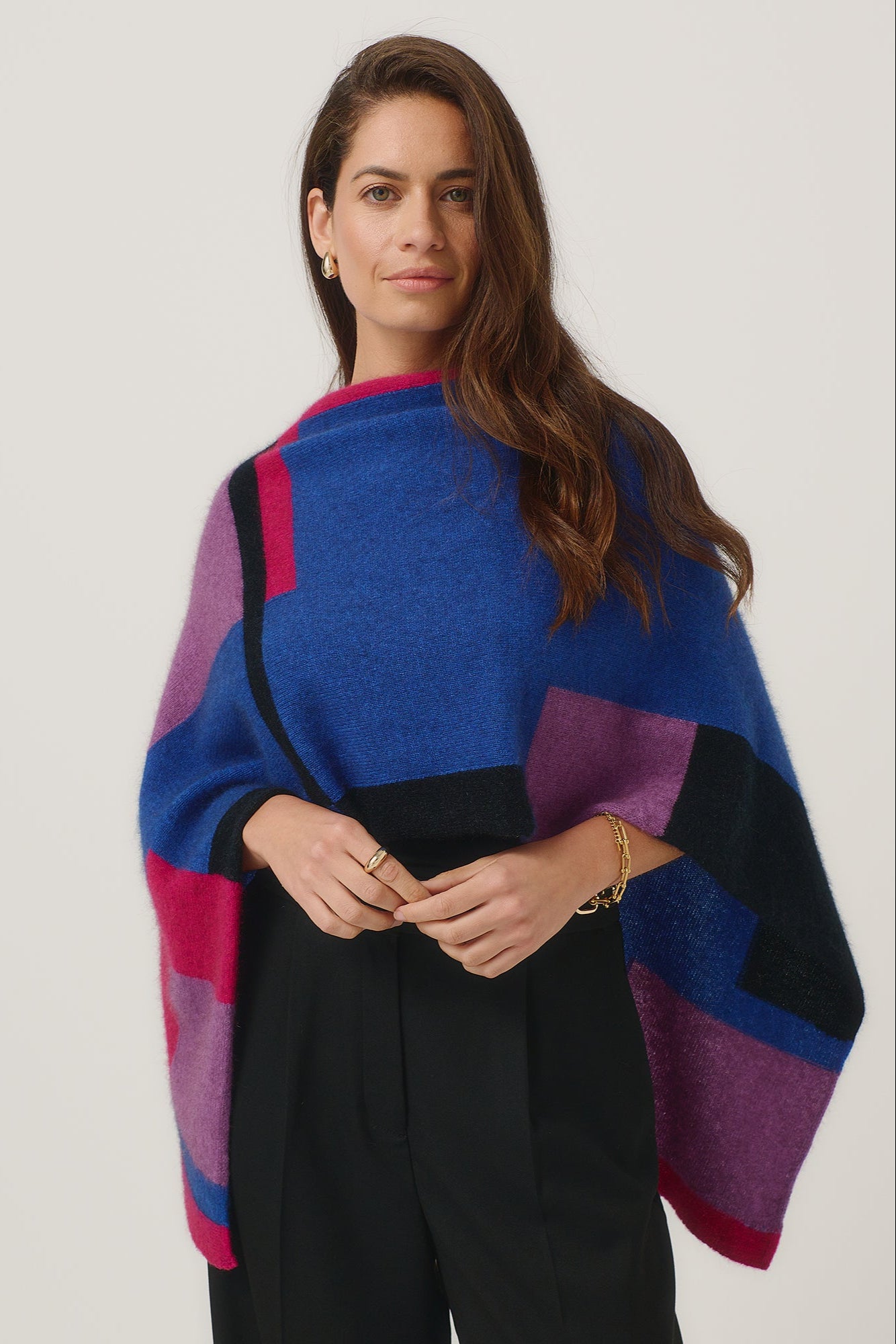 Empress Possum Merino Poncho