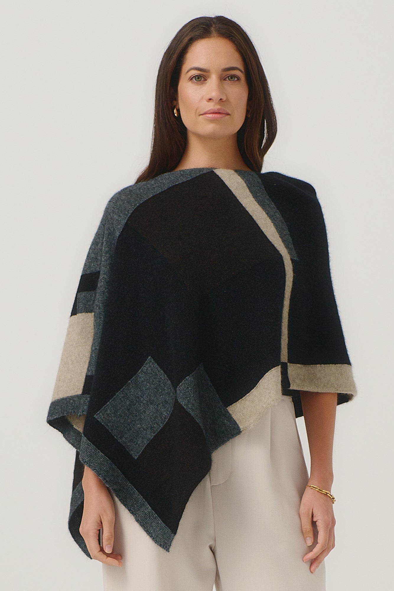 Empress Possum Merino Poncho