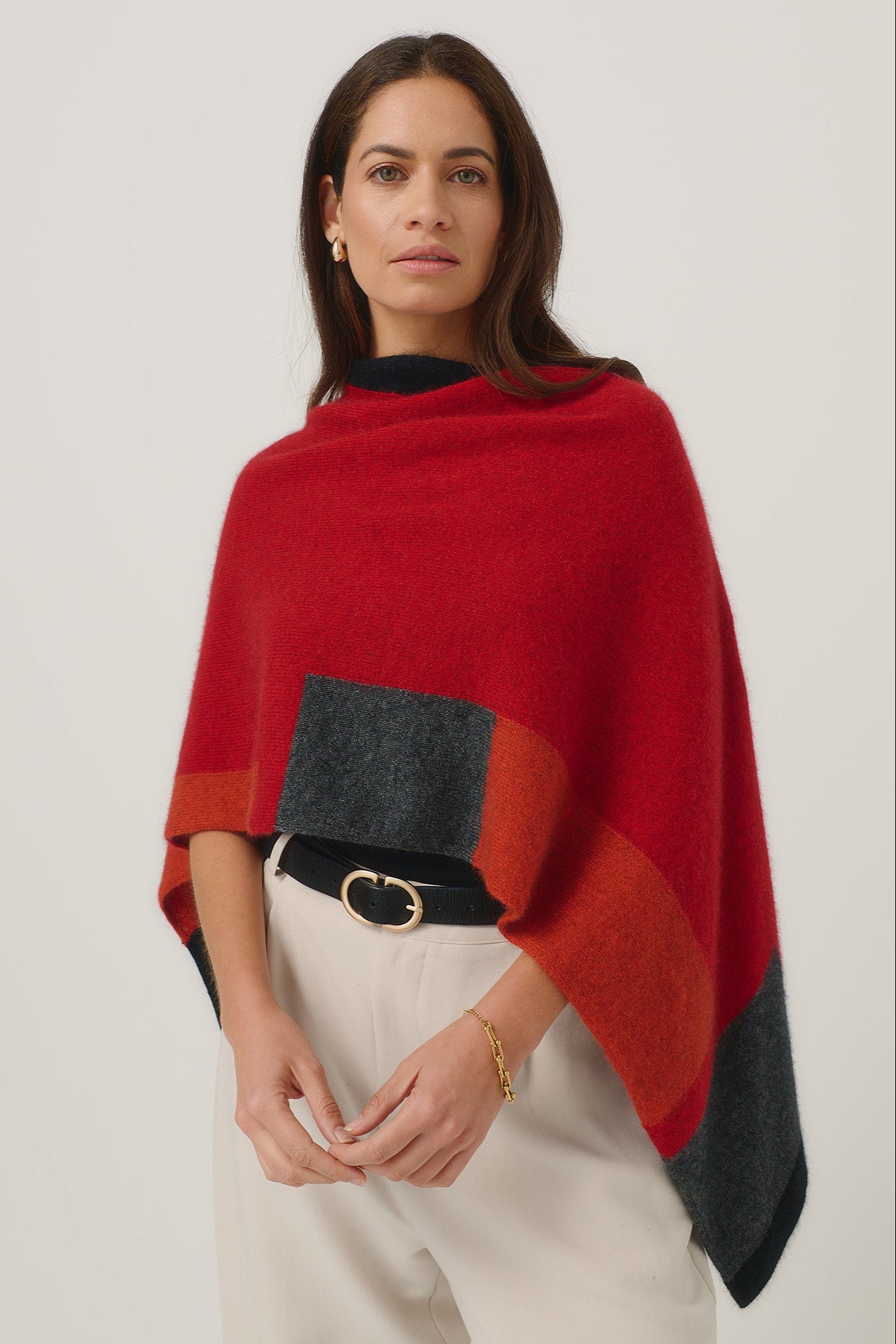 Empress Possum Merino Poncho