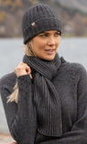 Rib Knit Possum Merino Scarf