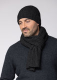 Rib Knit Possum Merino Scarf