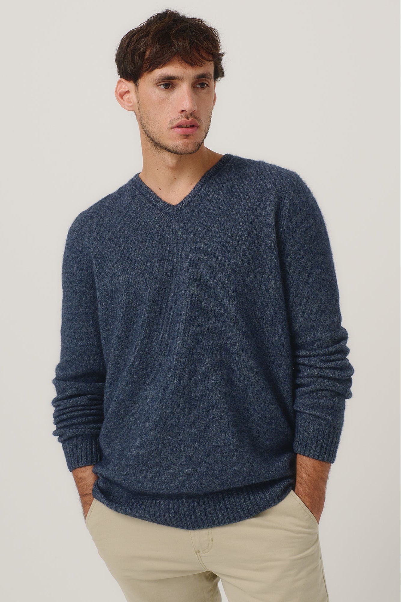 Possum Merino Classic V Sweater