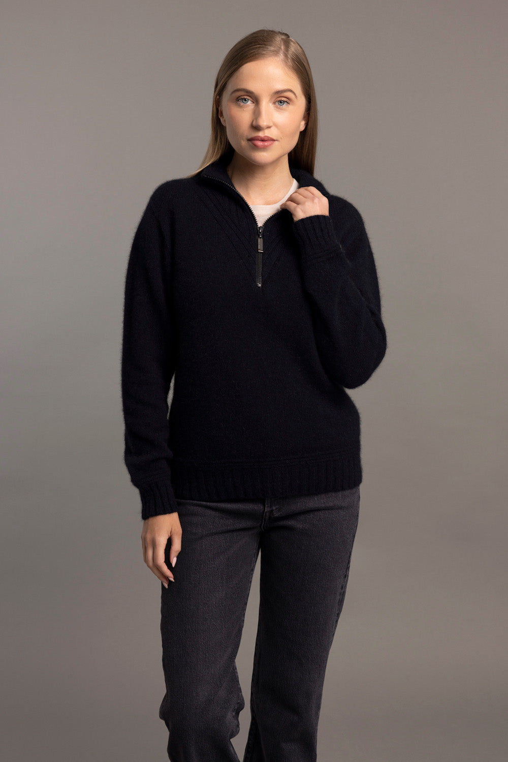Ridge Possum Merino Funnel Neck Jumper