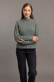 Corrugated Cable Possum Merino Pullover
