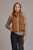 Cable Possum Merino Scarf