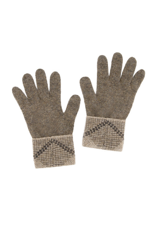 Tartan Possum Merino Gloves