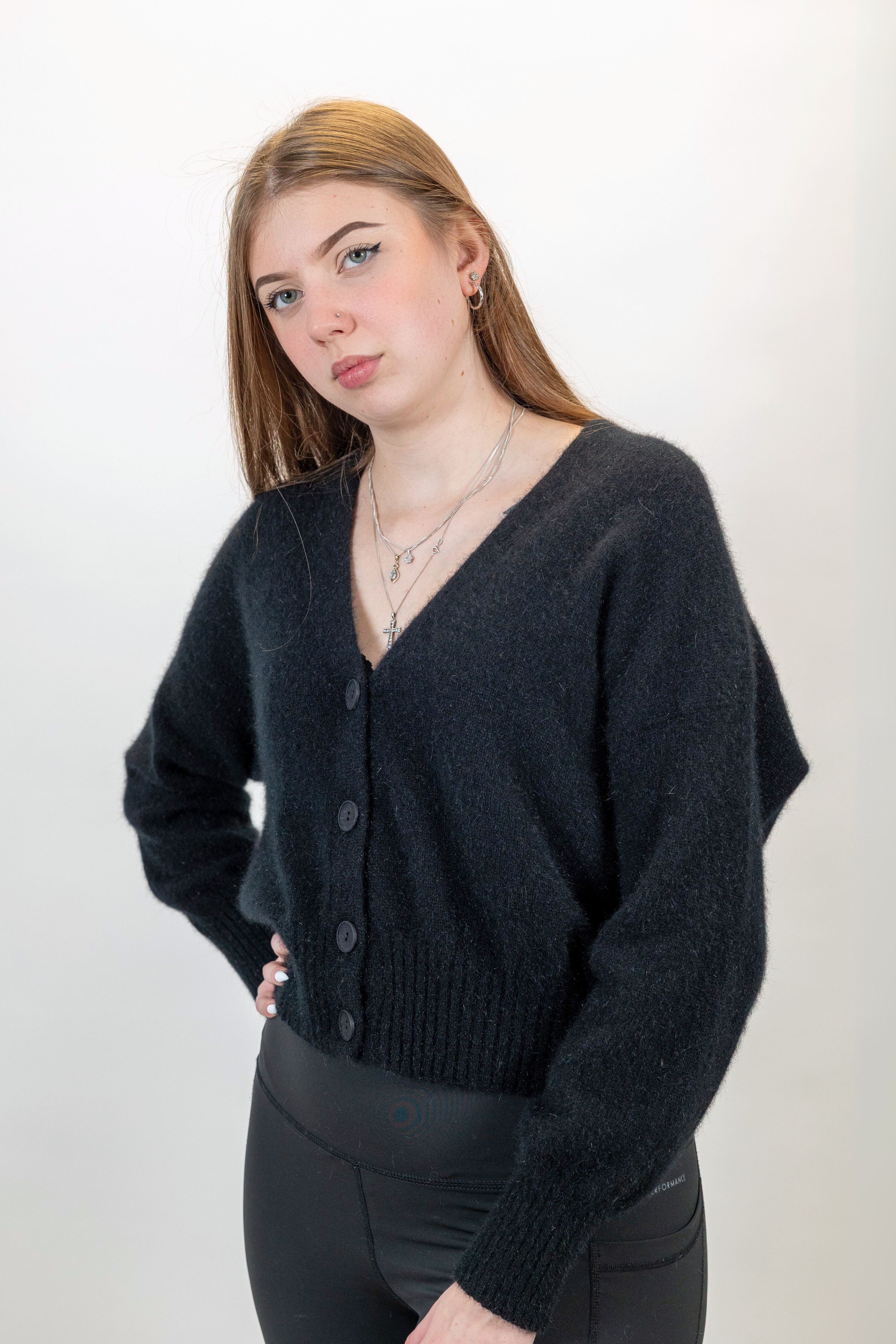 Prime V-Neck Possum Merino Cardigan