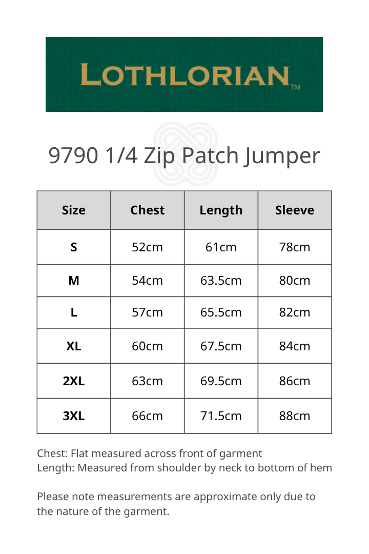 Men's 1/4 Zip Possum Merino Patch Jumper