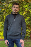 Men's 1/4 Zip Possum Merino Patch Jumper