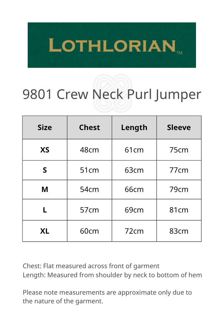 Crew Neck Possum Merino Purl Jumper