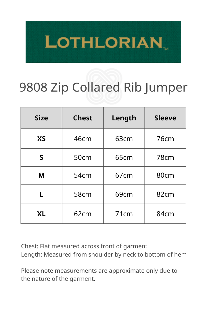 Zip Collared Possum Merino Rib Jumper