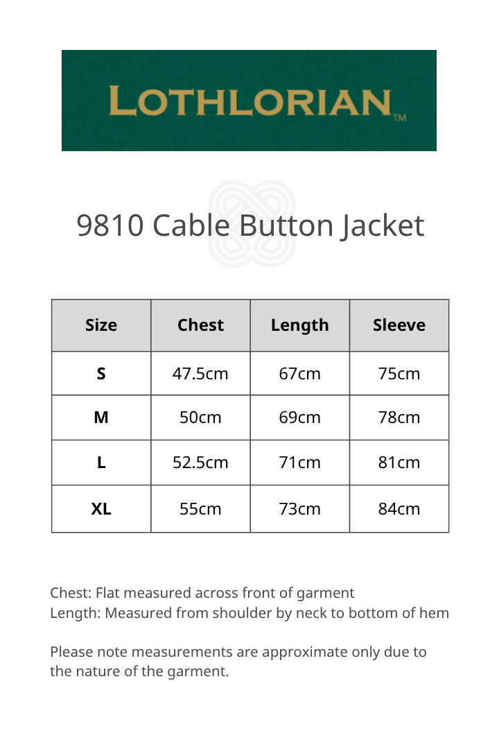 Cable Button Possum Merino Jacket