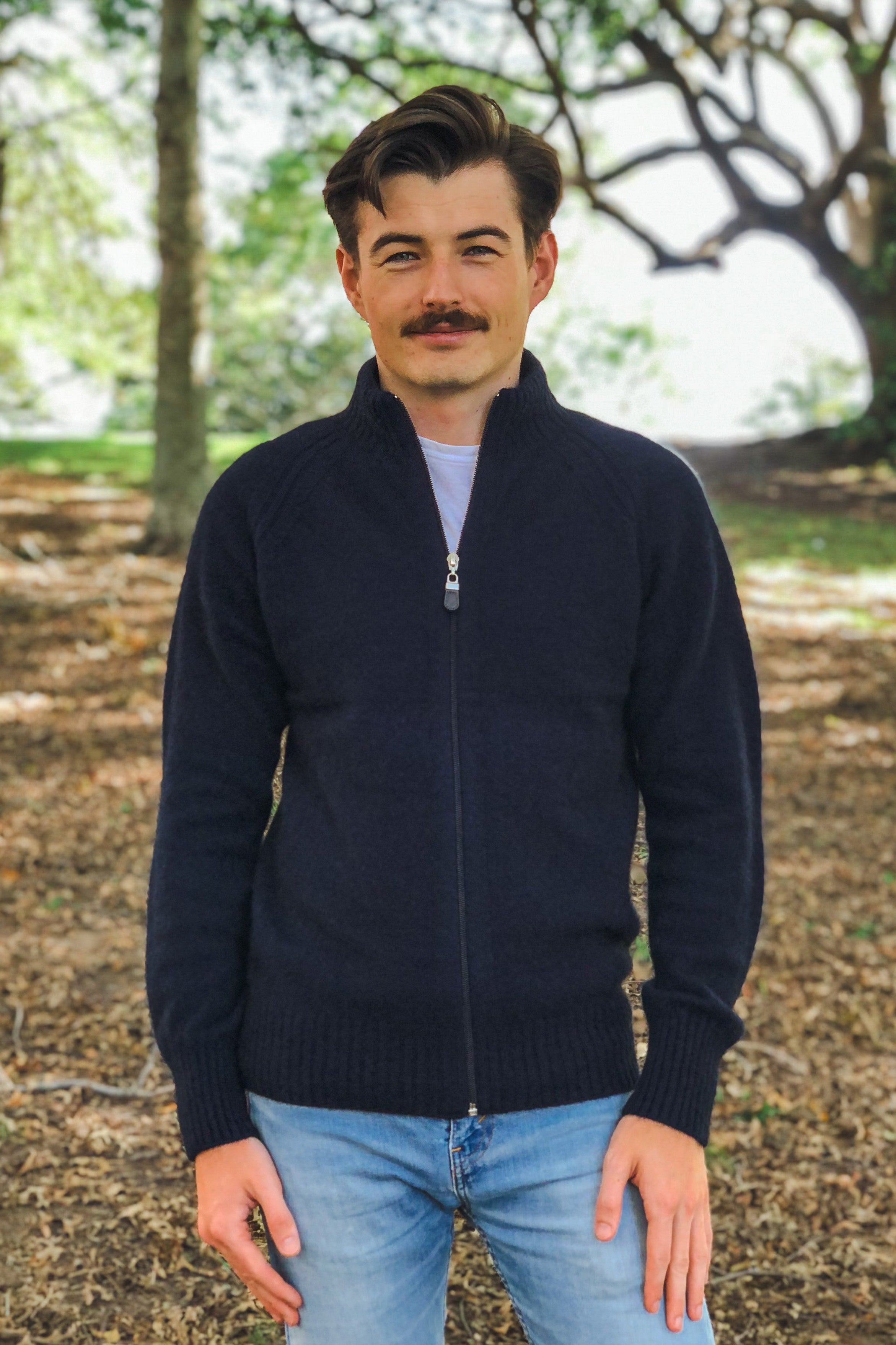 Mens Possum Merino Patch Jacket