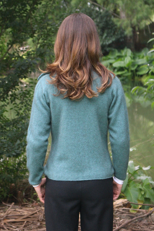Offset Possum Merino Cable Jacket