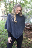 Plain Possum Merino Poncho