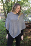 Plain Possum Merino Poncho