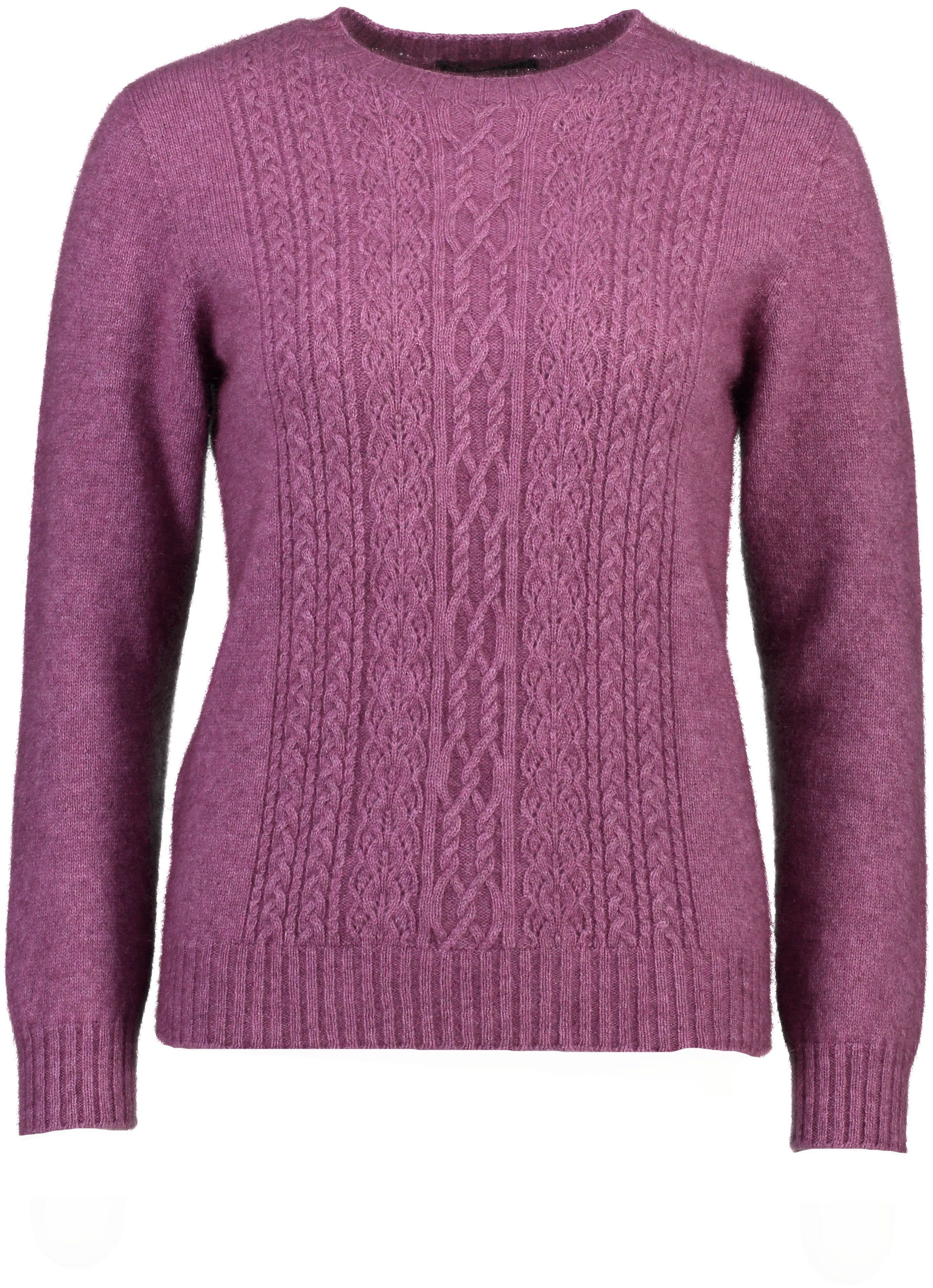Lace Detail Possum Merino Crew Neck Jersey
