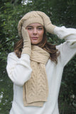 Alpaca Wool Gloves-Honey3