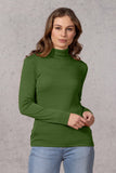 Polo Neck Merino Wool Top