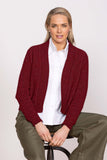 Bailey Possum Merino Cardigan - Sangria