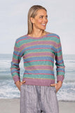 Cara Possum Merino + Cotton Crew - Lilac