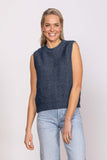 Charm Possum Merino Vest Neptune