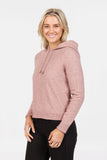 Cropped Possum Merino Hoodie - Lily