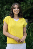 Evie Merino & Cotton Textured Vest - Buttercup
