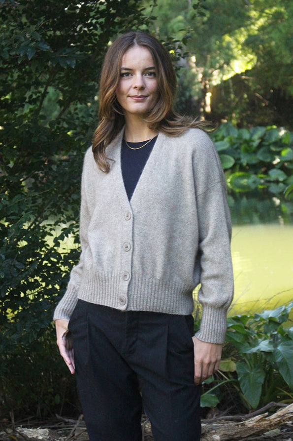 Prime V-Neck Possum Merino Cardigan