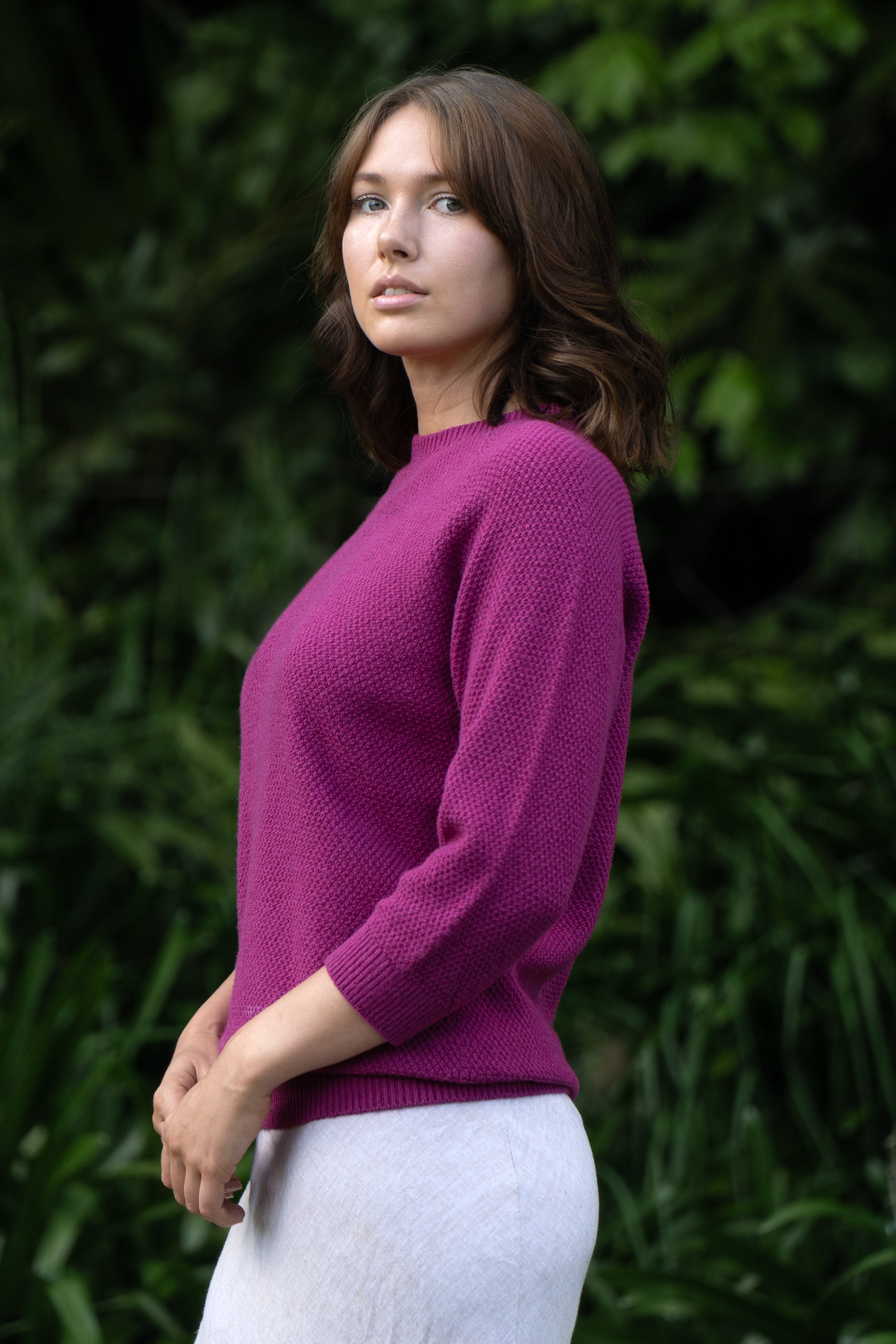 Penny Merino & Cotton Textured Jumper
