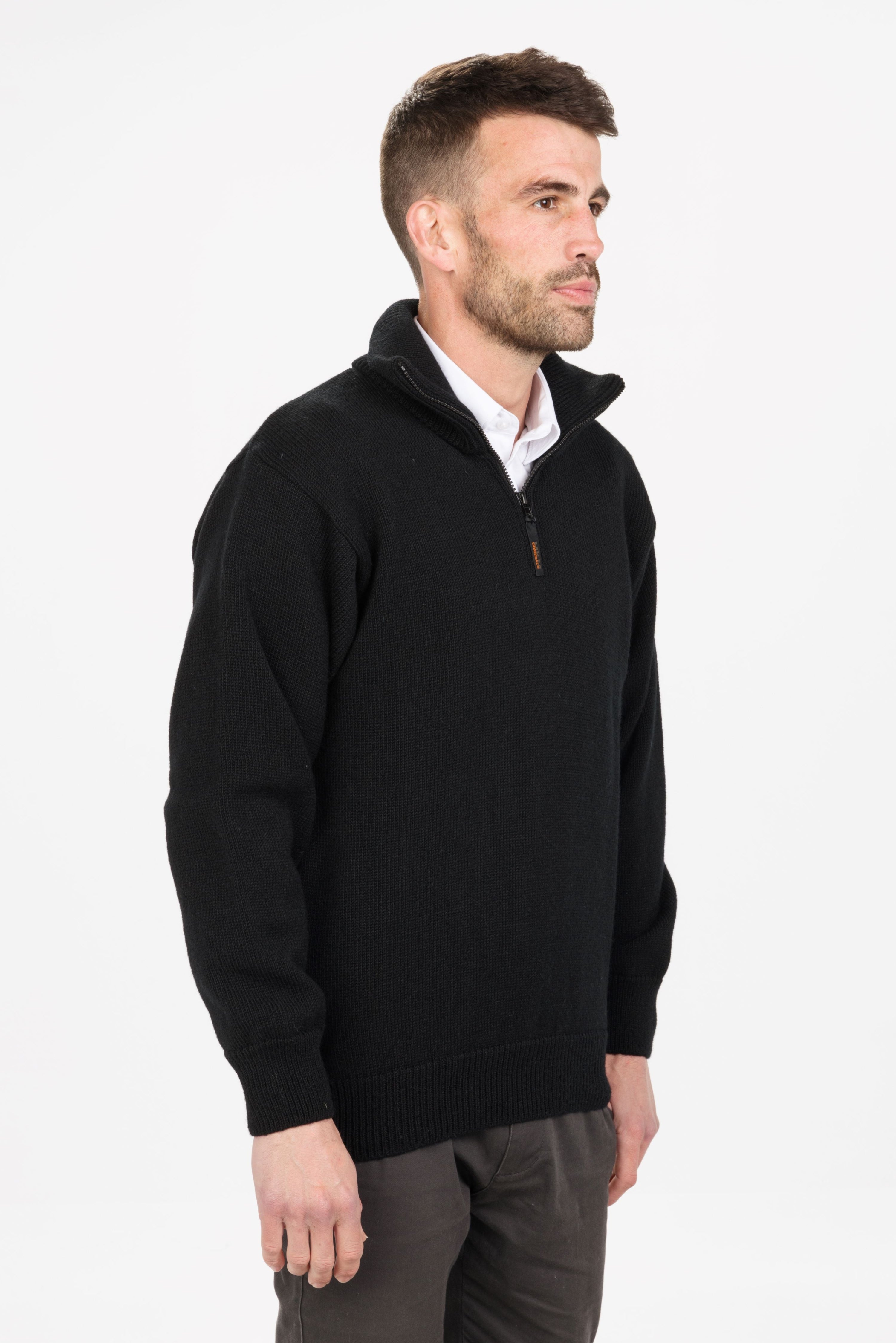 North Wester Pure NZ Wool 1/4 Zip Jumper