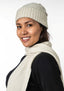 Moss Stitch Plated Possum Merino Beanie
