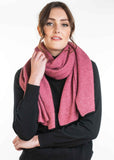 Lightweight Moss Stitch Possum Merino Wrap