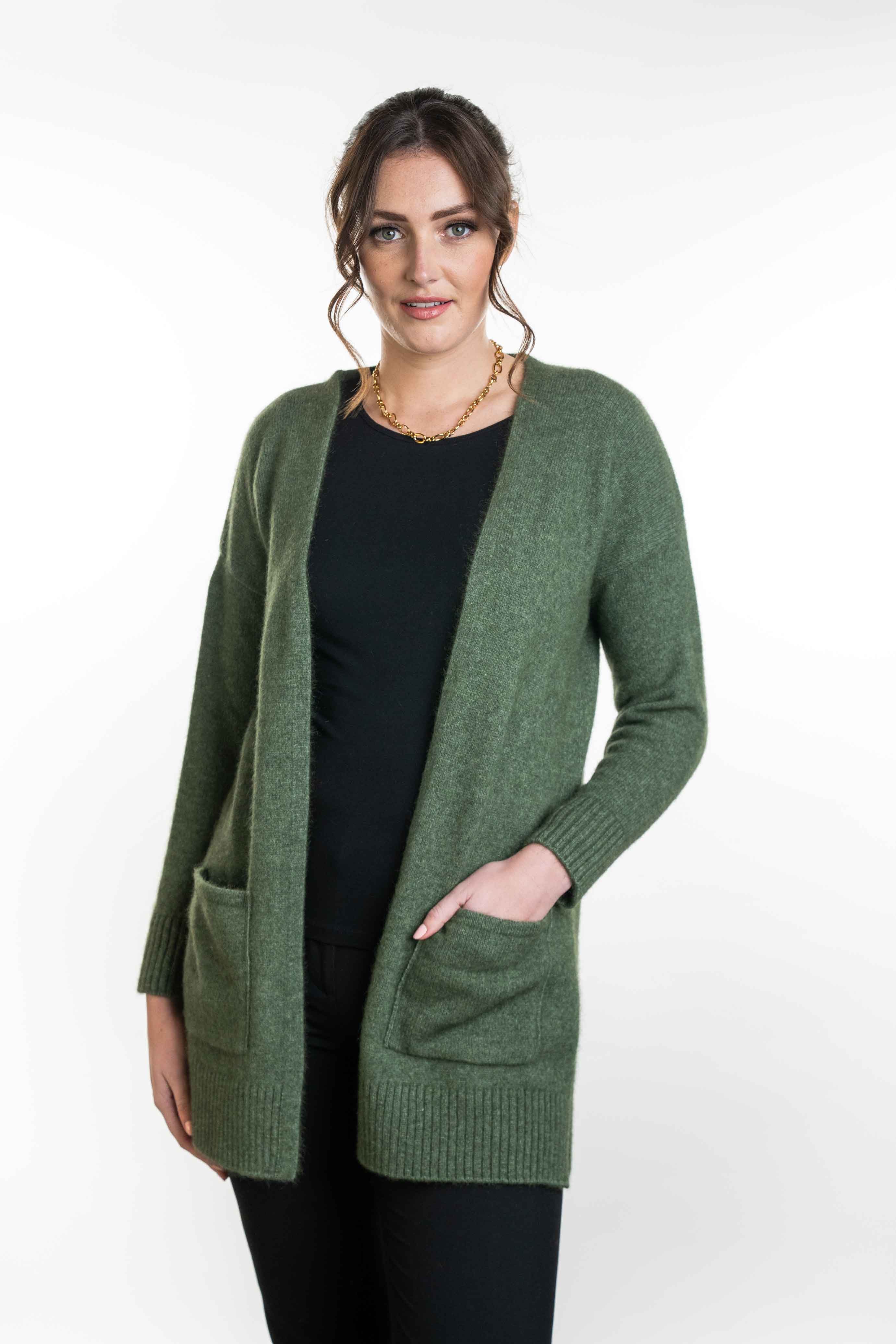 Long Line Possum Merino Cardigan