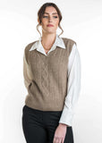 Cable Knit Possum Merino Vest
