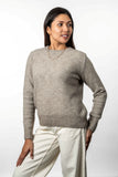 Moss Stitch Plated Possum Merino Jumper