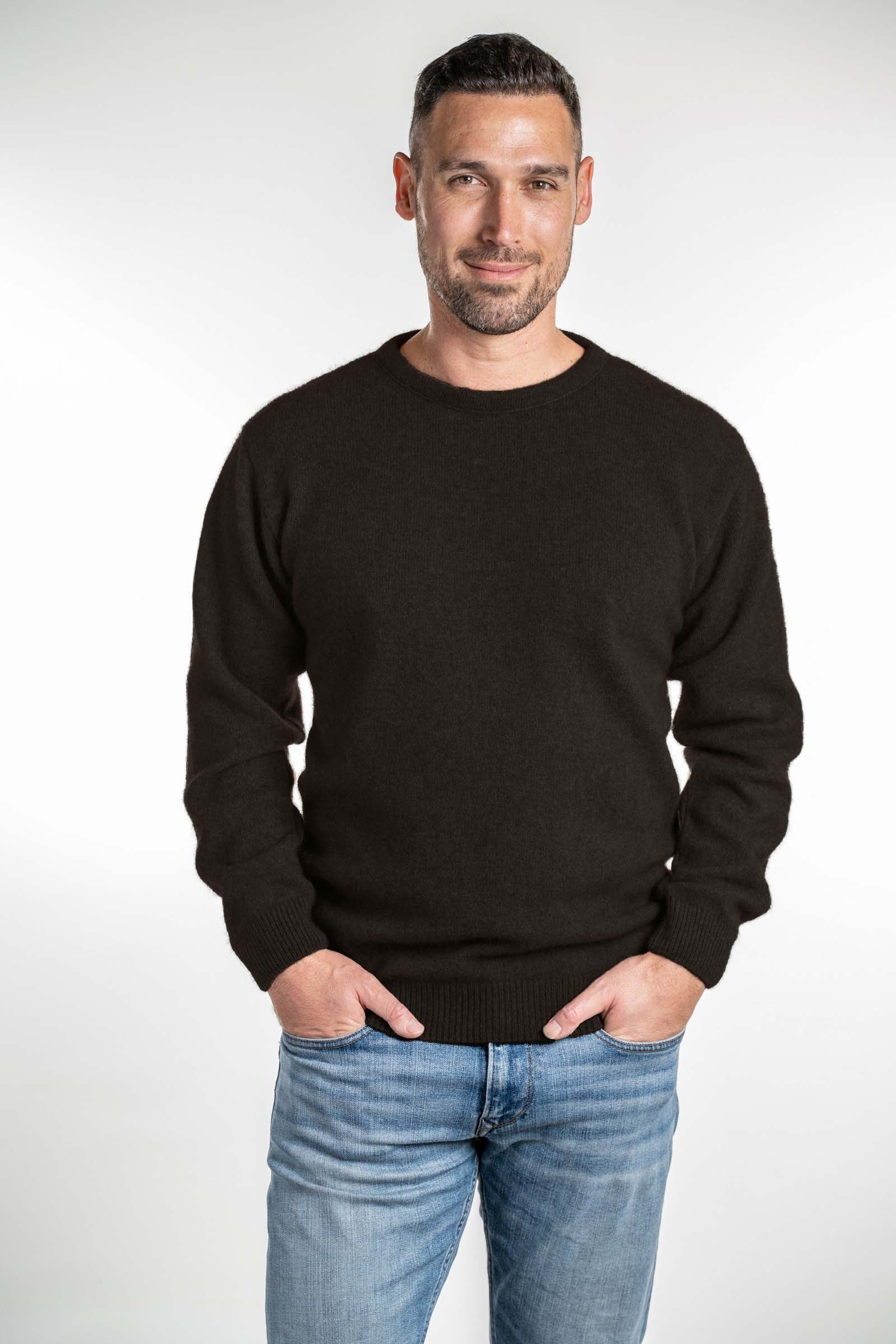 Crew Neck Possum Merino Jumper - Koru Knitwear