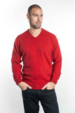 V Neck Possum Merino Jumper - Koru Knitwear