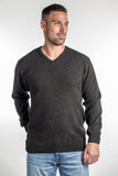 V Neck Possum Merino Jumper - Koru Knitwear