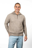 Diamond Plated Possum Merino Zip Men's Jumper