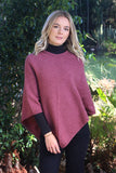 Plain Possum Merino Poncho