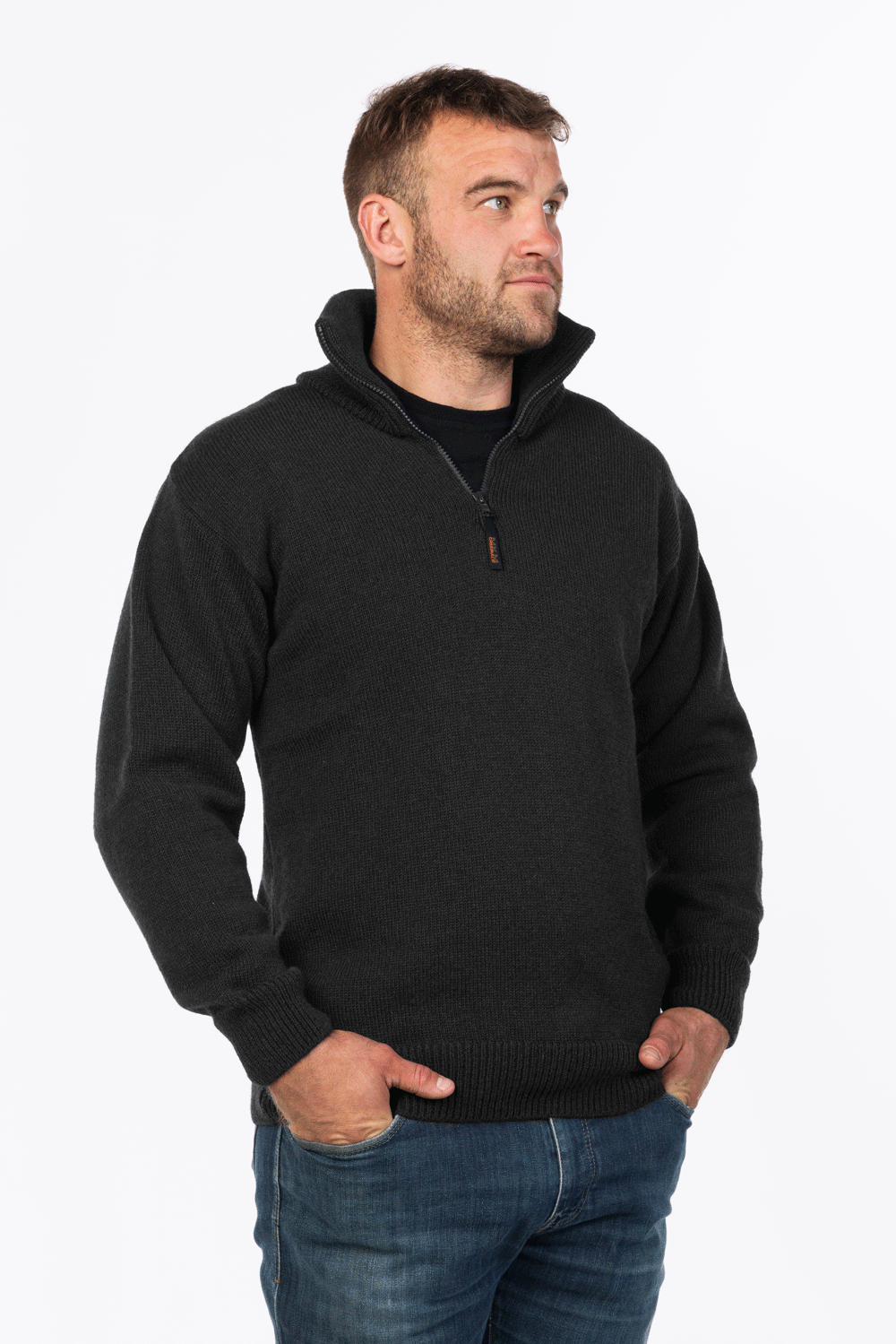 North Wester Pure NZ Wool 1/4 Zip Jumper