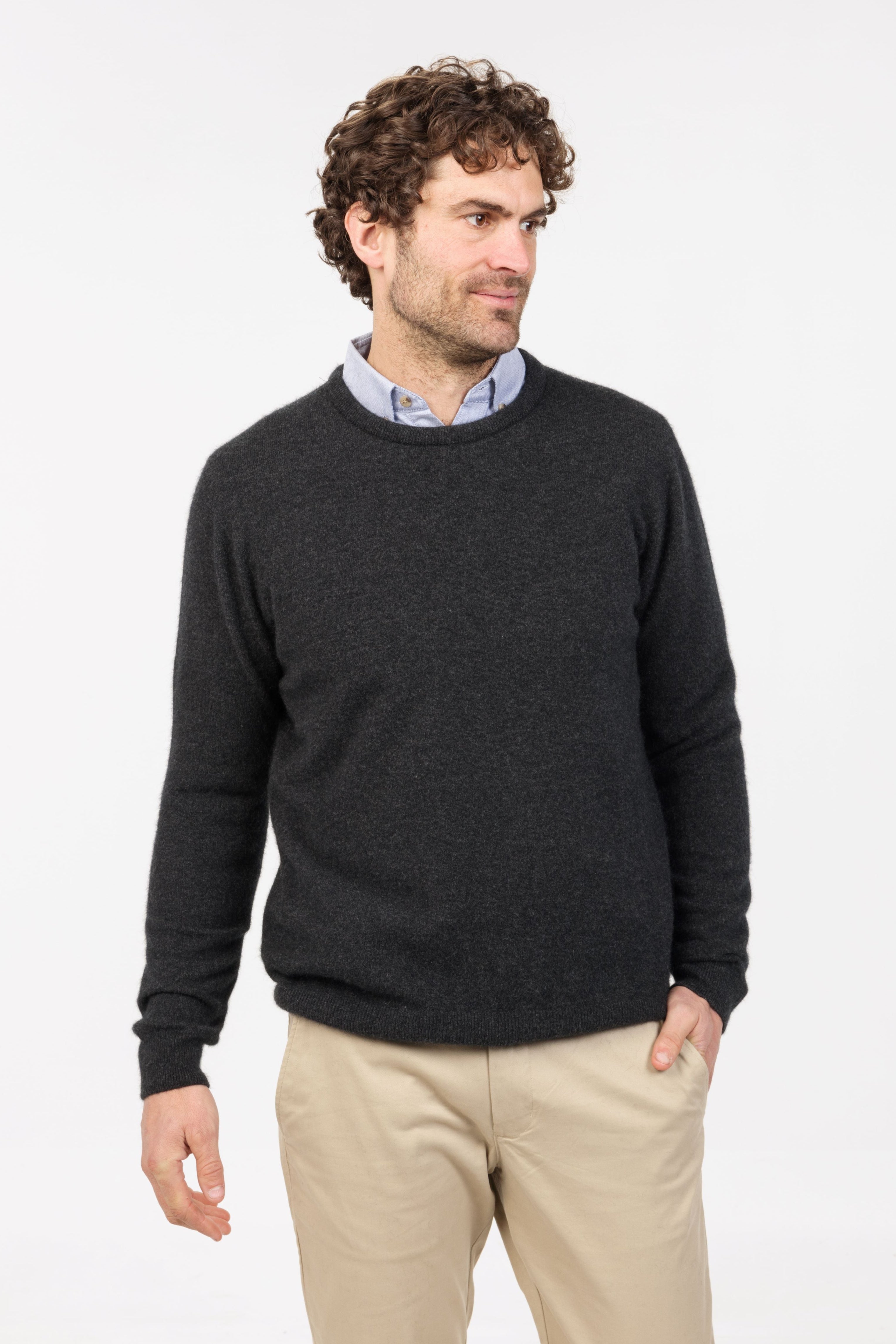 Crew Neck Possum Merino Sweater
