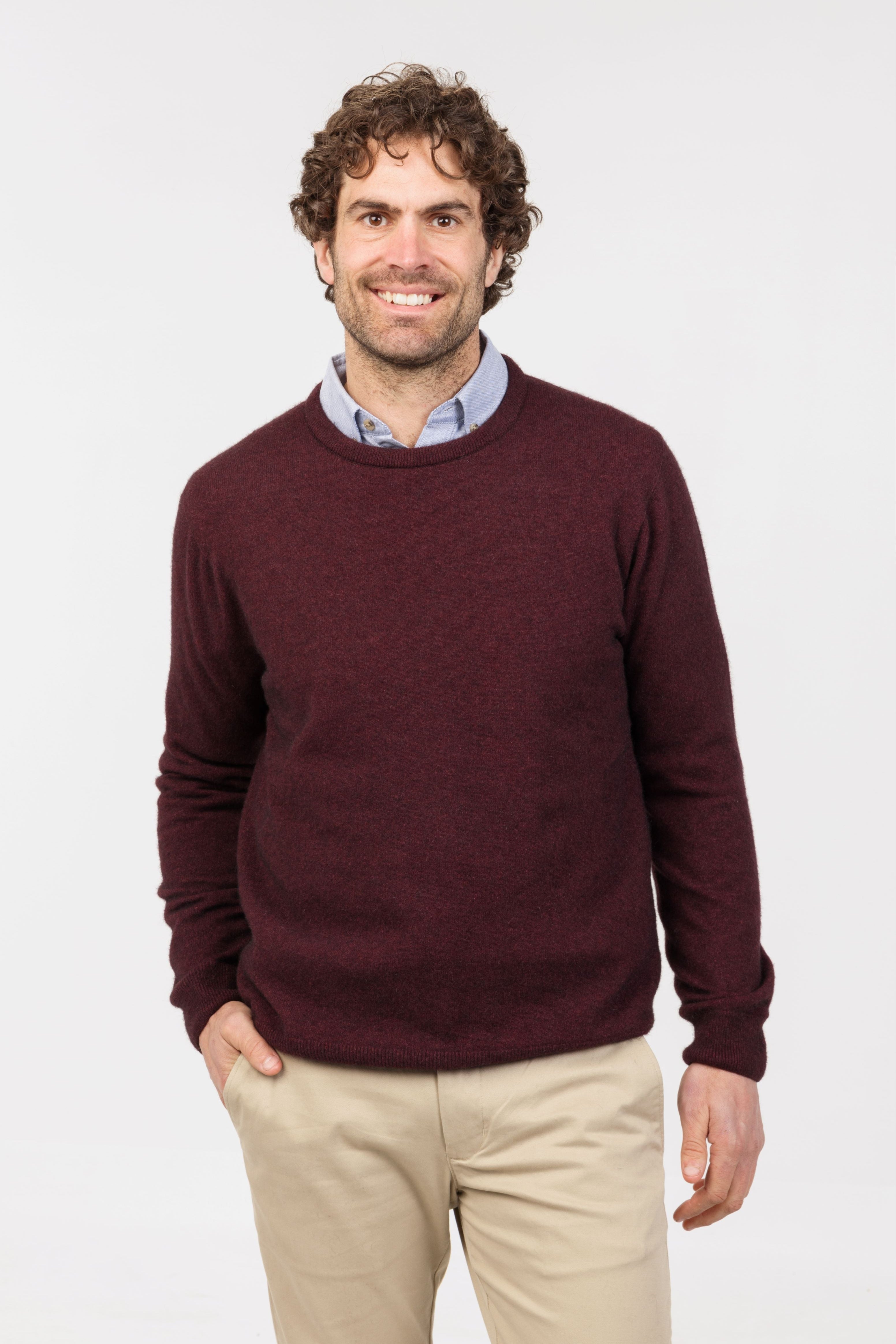 Crew Neck Possum Merino Sweater