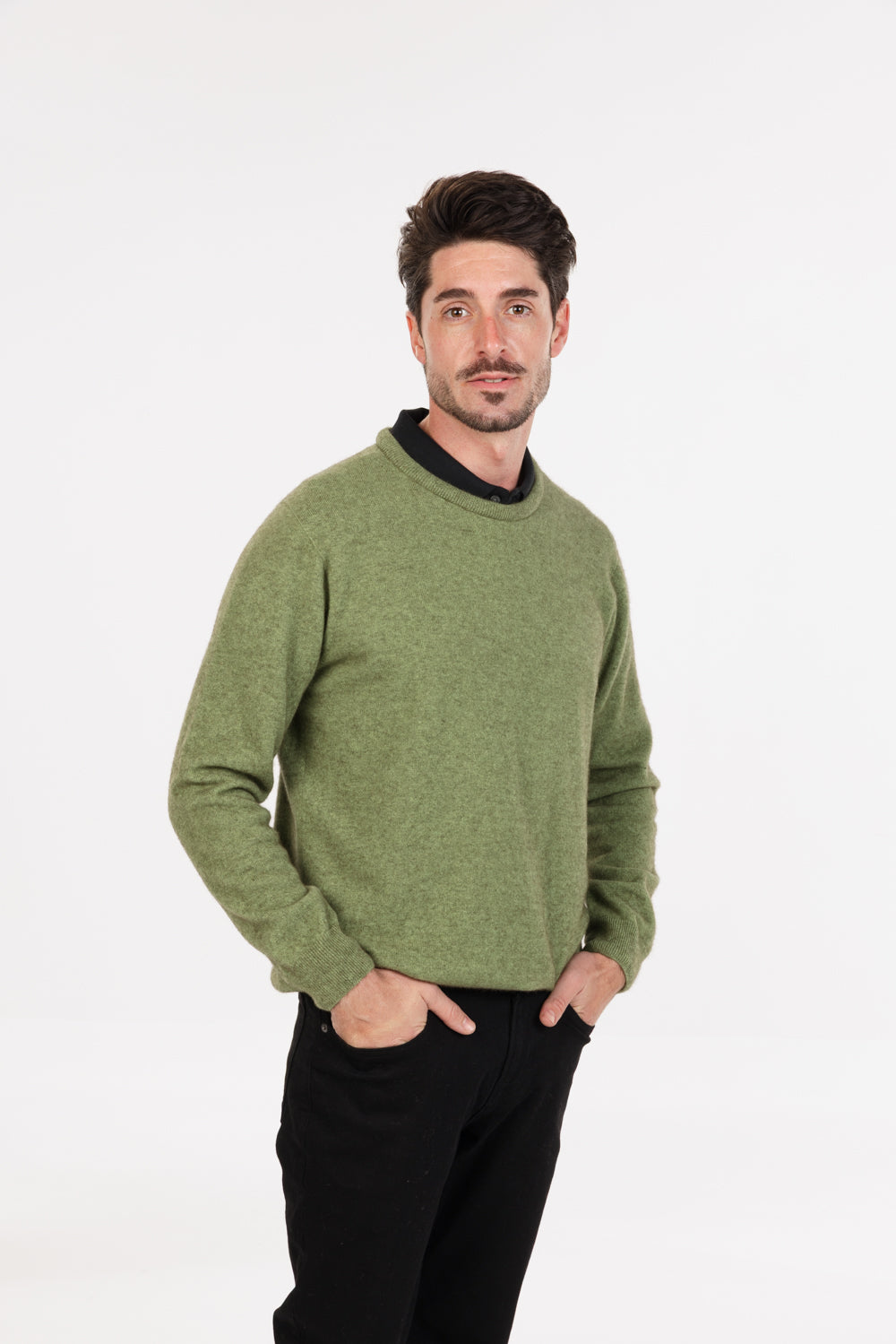 Crew Neck Possum Merino Sweater