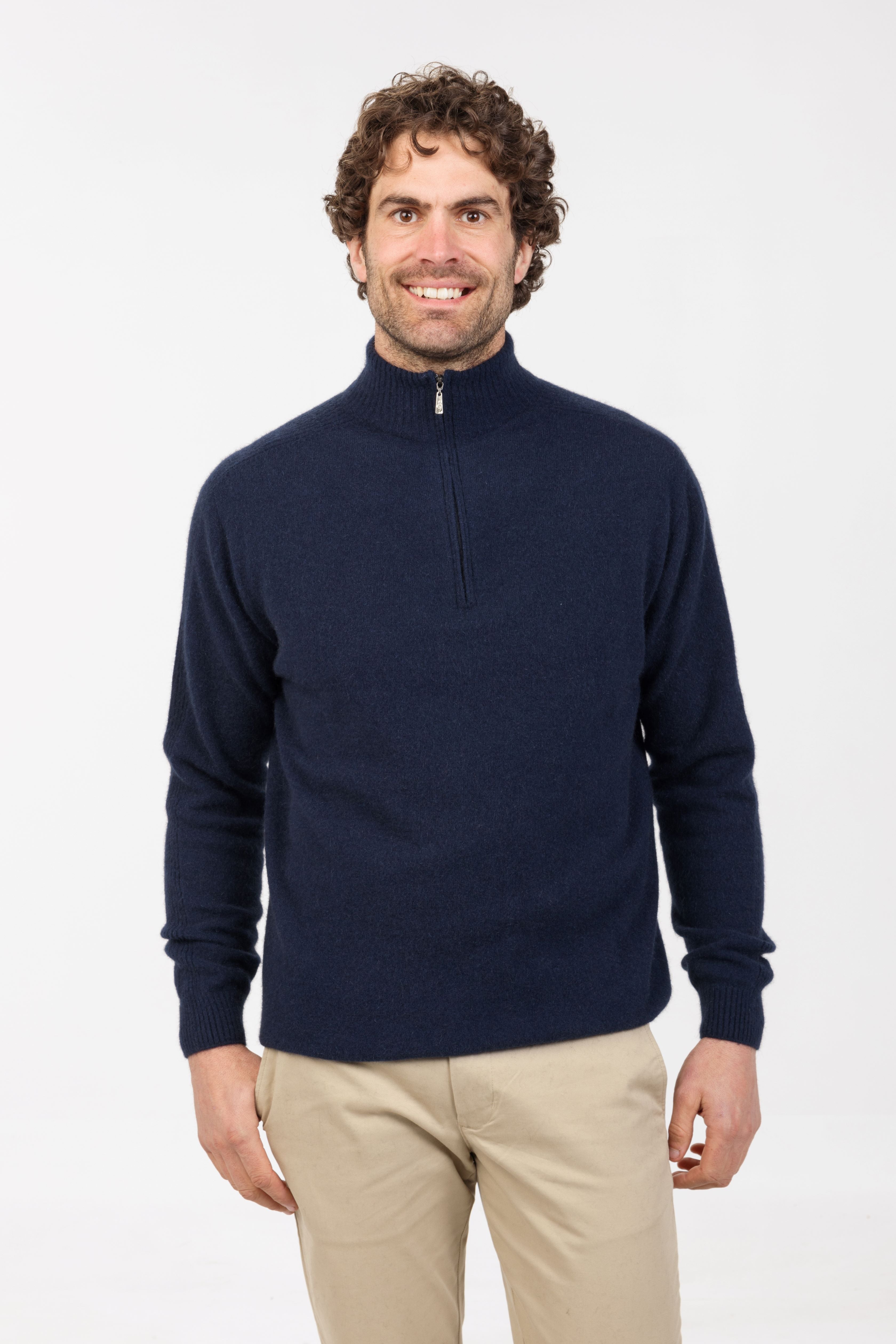 Half Zip Possum Merino Jumper