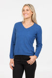 V Neck Plain Possum Merino Sweater